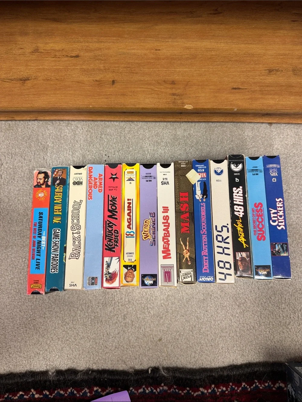 14 classic comedy and action VHS tapes